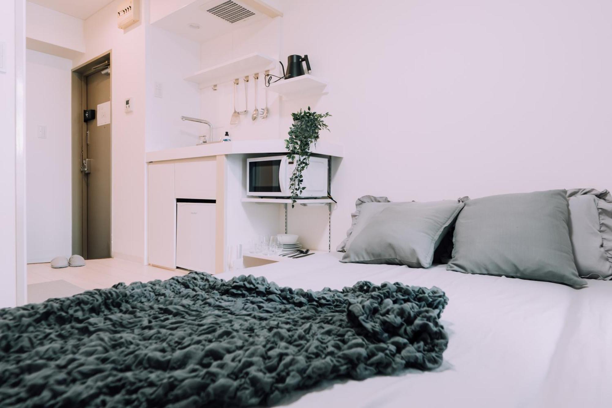 Apartemen Minimalist Loft Namba Compact Studio With A 24-hour Gym Ma405 Osaka